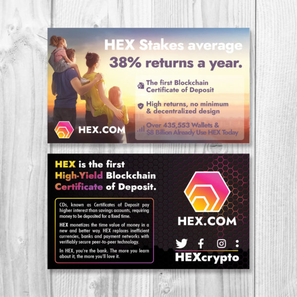 Hex Crypto Business Cards
